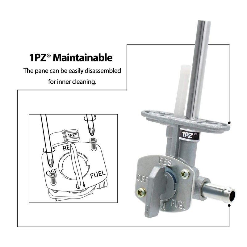 1PZ SL1-P01 Fuel Gas Tank Petcock Valve Replacement for Yamaha YFS200 YFM250 YFM350 YFM400 YFM600 YFZ350 YFZ450 Suzuki DRZ400 FZR600 LT80 LTZ250 LTZ400 Raptor 660 Wolverine Banshee 350 Grizzly Blaster - Image 4